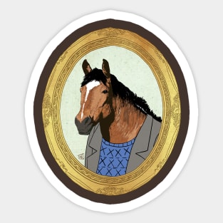 A Portrait Of The Horse As A Young Man Sticker